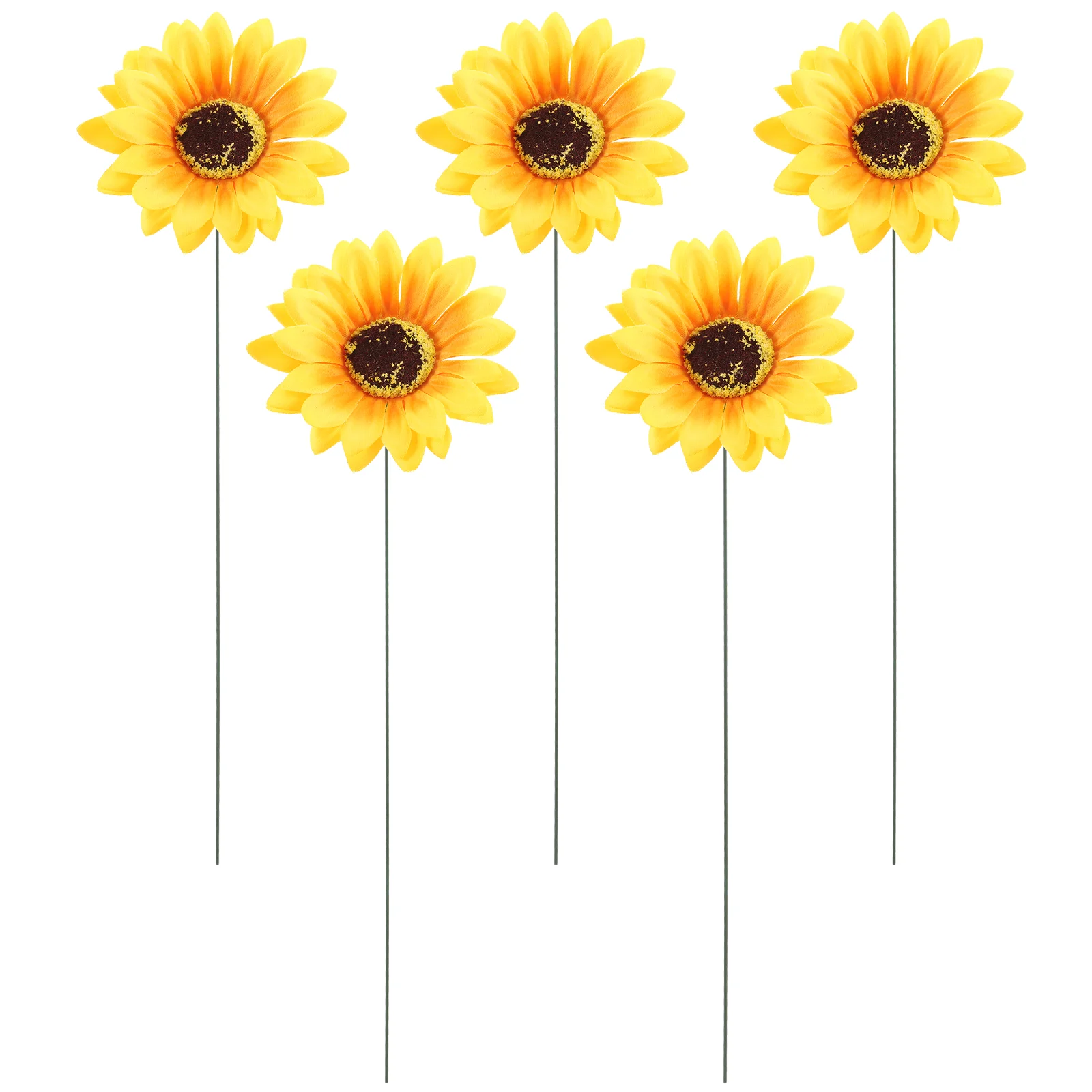 

5Pcs Garden Sunflower Stake Lawn Sunflower Stake Decor Stable Flower Stake for Yard Lawn Outdoor