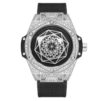 pintime casual mens watch fashion cz crystal case luminous wristwatch sport waterproof date quartz watches relogio masculino