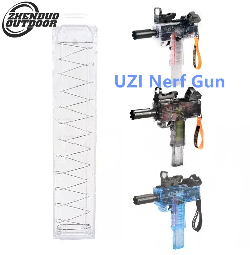 

ZHENDUO OUTDOOR Electric Automatic UZI Nerf Gun Magazine