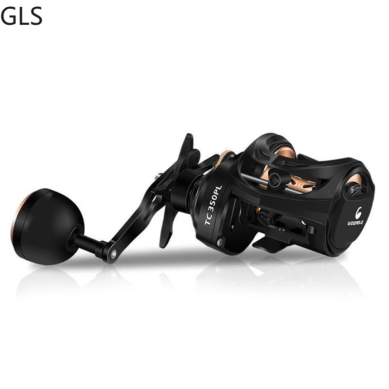 

GLS New Metal Gear Ratio 6.3:1 High Speed Baitcasting Fishing Reel 9+1BB Metal Deep Spool Ultra Light Fishing Wheel baitcaster