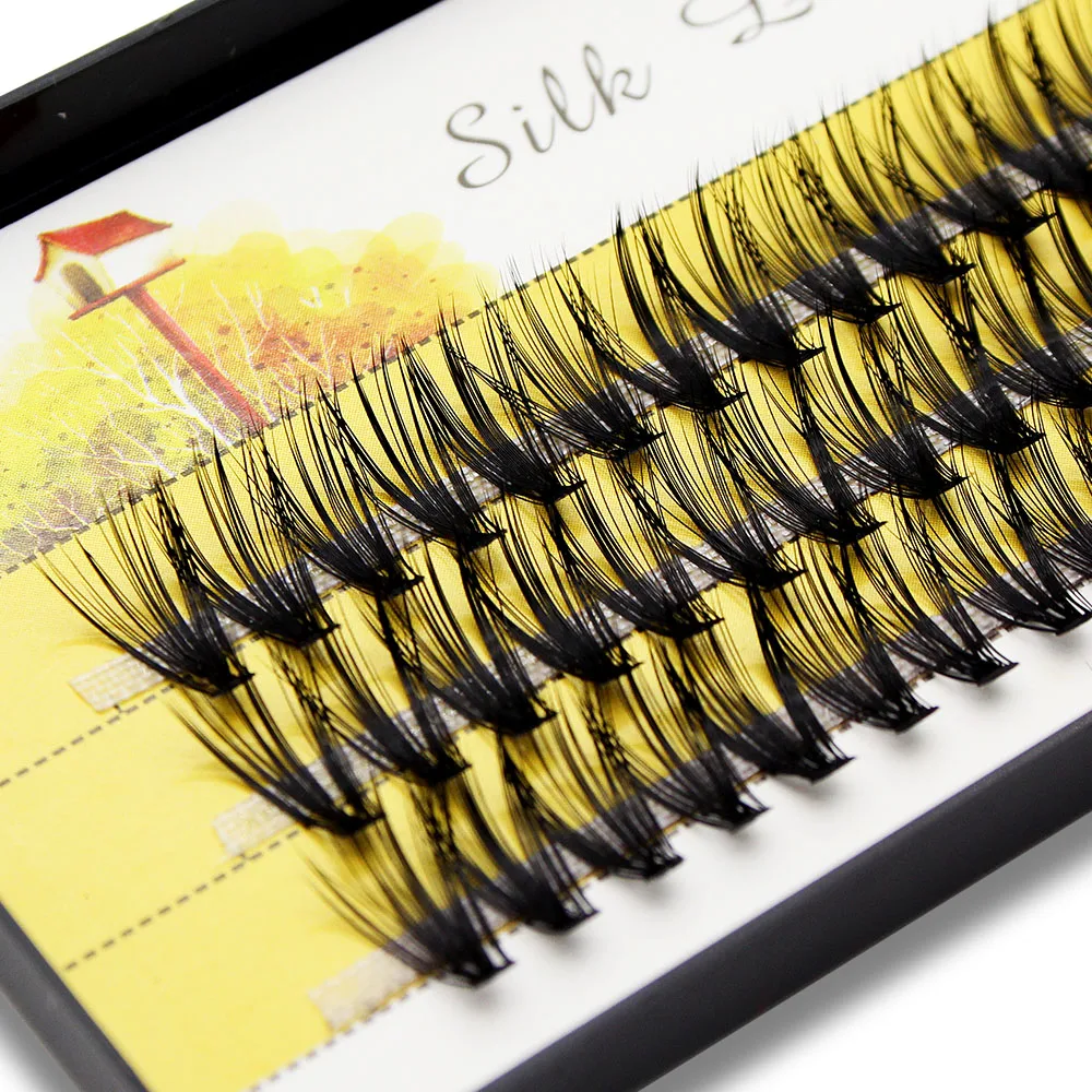 Оптовая продажа 20D/30D ресницы для наращивания натуральные длинные черные 3D