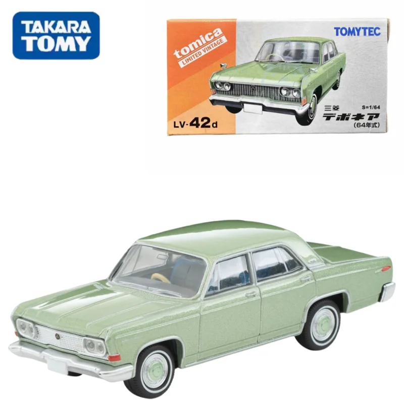 TAKARA TOMY TOMICA 1:64 TLV LV-42d Mitsubishi Debonair Миниатюрная модель сжатия из зеленого сплава