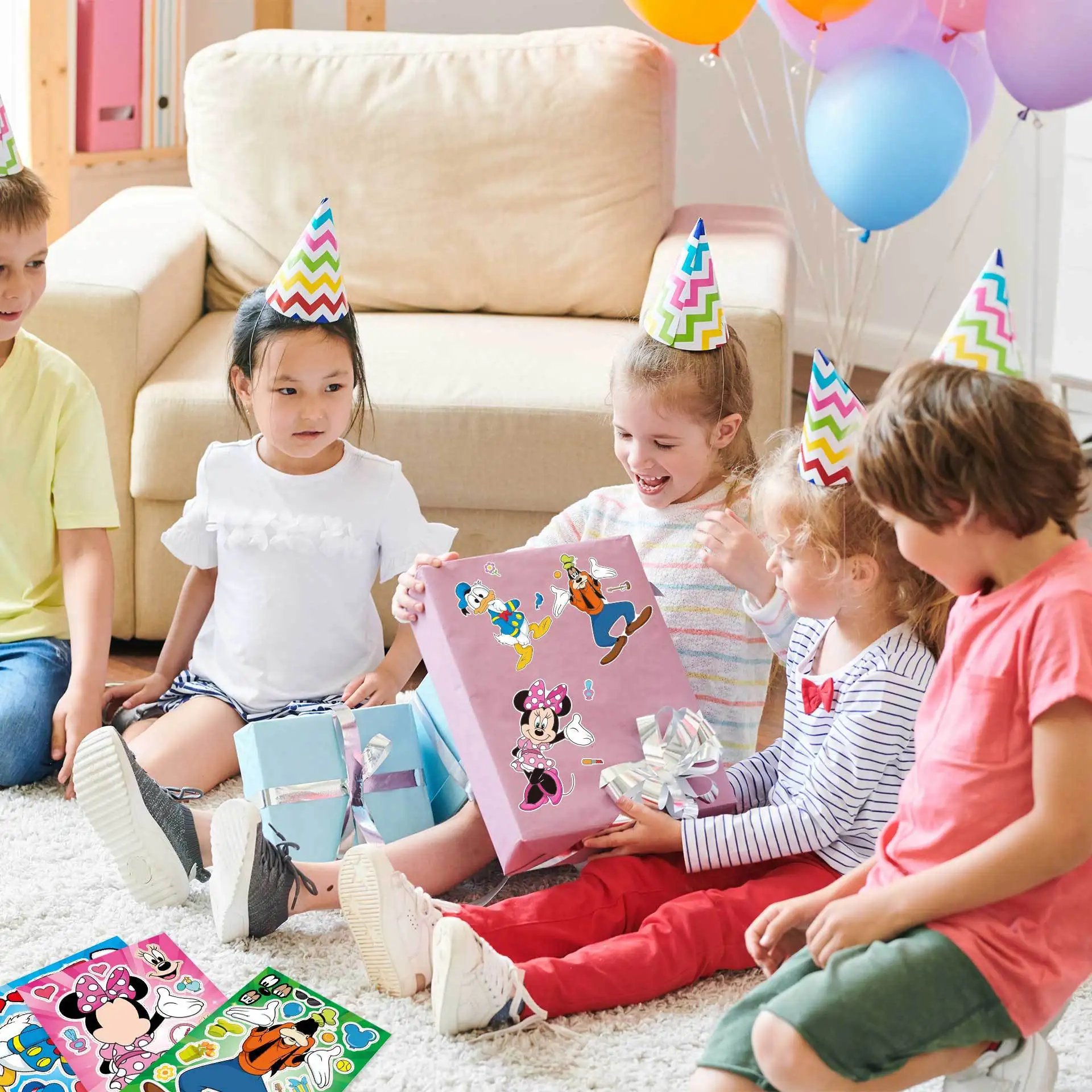 12 листов детская игрушка сделай лицо