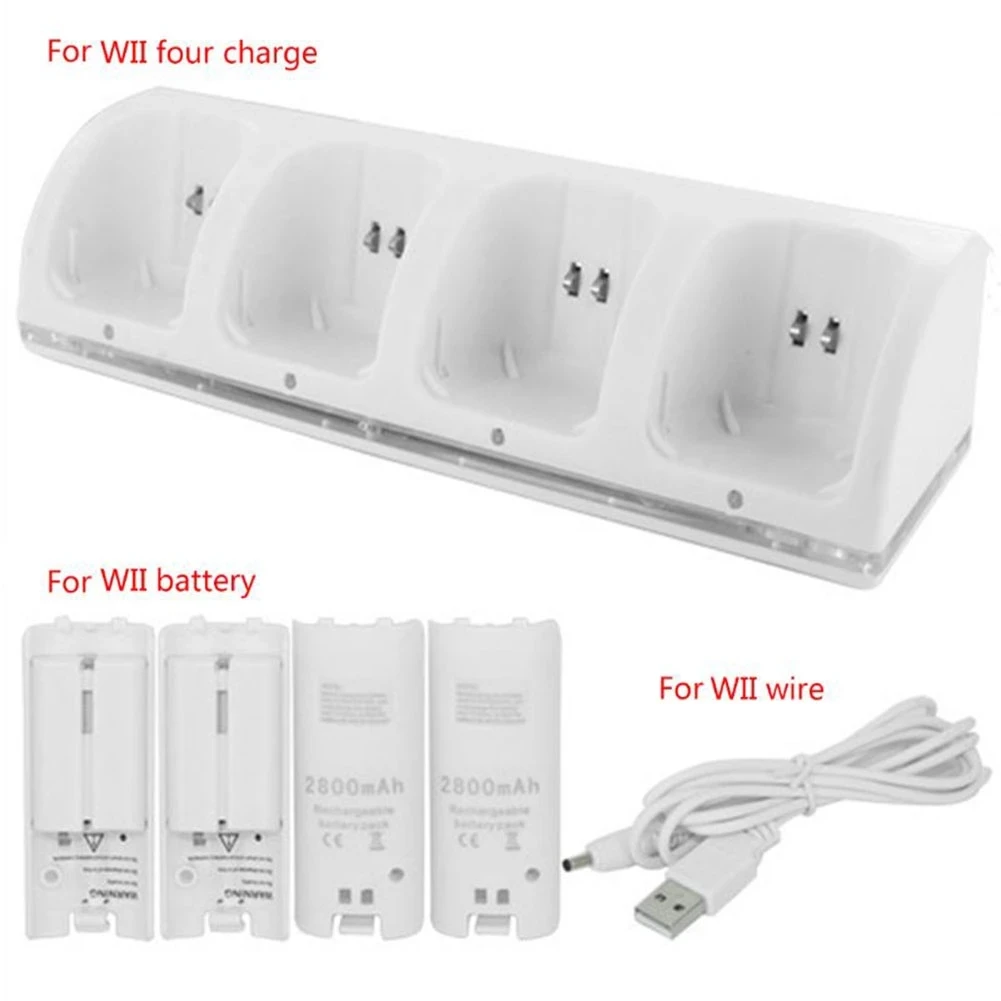 

Charging Docking Station Dock For Nintendo Wiiu Wii U Gaming Accessories Remote Control Charger Battery Pack Charge Controller