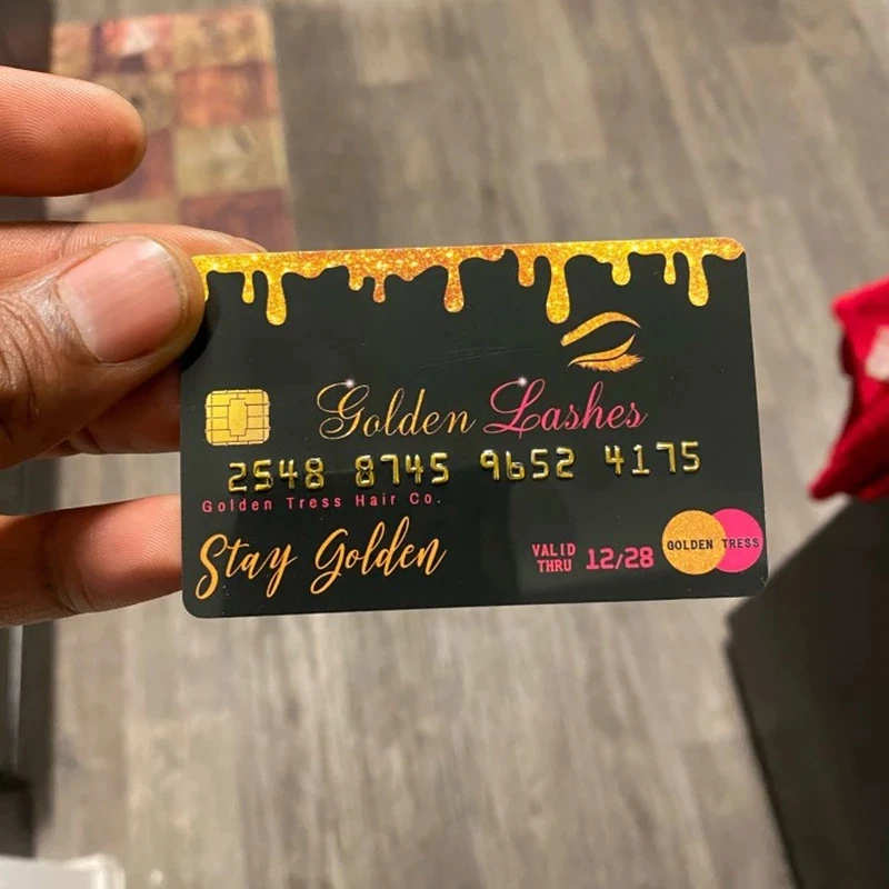 

Personalized Business Cards Print Custom Plastic Loyalty Membership Gift PVC Magnetic VIP Thank You Foil Stamp Credit Card