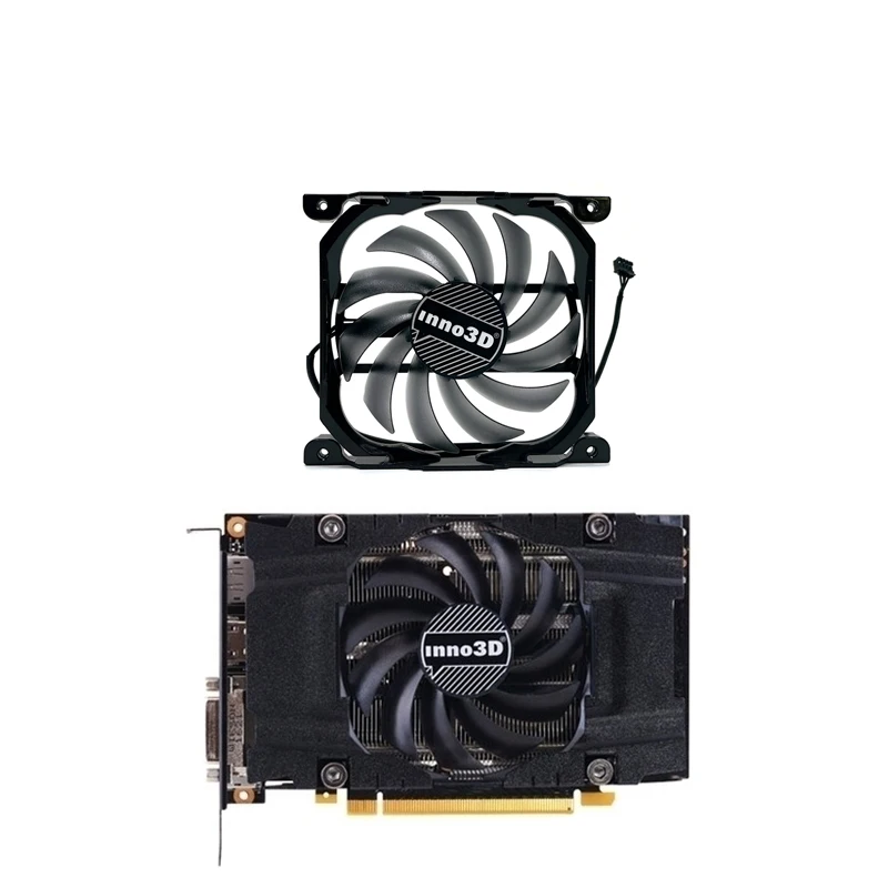 

INNO3D GeForce GTX 1060 Compact Cooling Fan CF-12915S 970 960 750Ti ITXFor INNO3D GeForce GTX 1060 Compact Graphics Fan