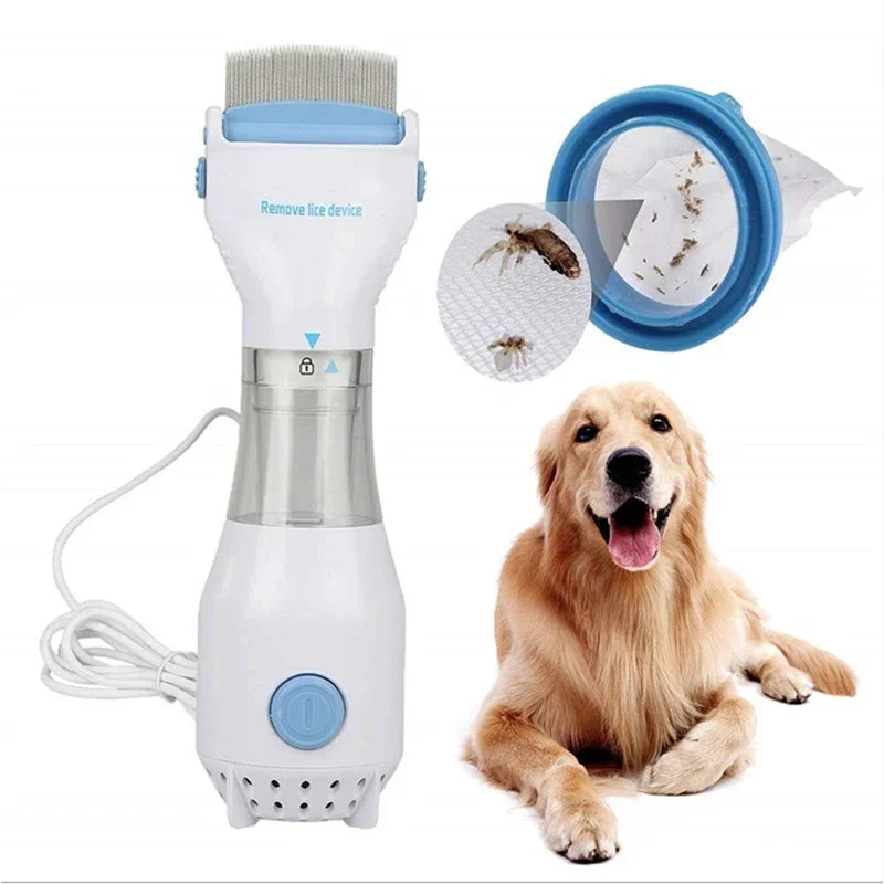 

Electric Lice Grabber Cats Dogs Hair Cleaner Lice Remover Comb Multifunctional Physical Flea Removal Killer Brush Pets Comb