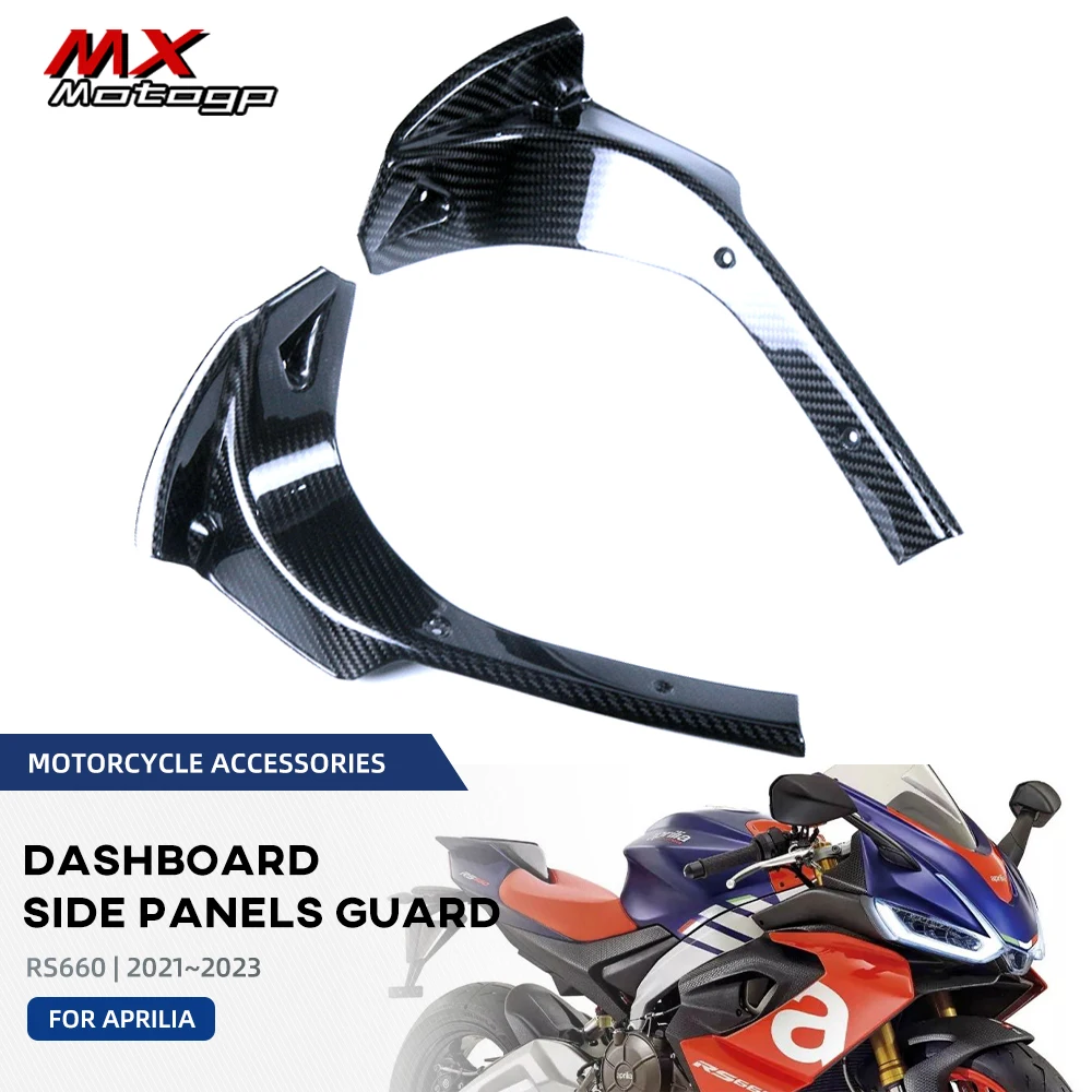 

100% Carbon Fiber Dashboard Inner Panel Fairings For Aprilia RS 660 RS660 2021 2022 2023 Motorcycle Dash Board Cowling Kits