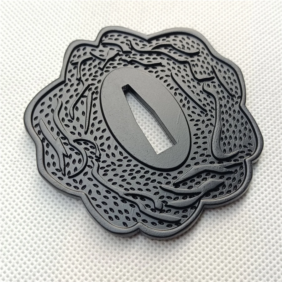 Черная защитная фурнитура из сплава для японского самурайского меча