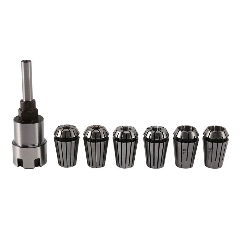 

7 Pcs 8Mm Shank Router Collet Adapter Extension Chuck Rod Engraving Machine Extension Rod With Spring Collet Set