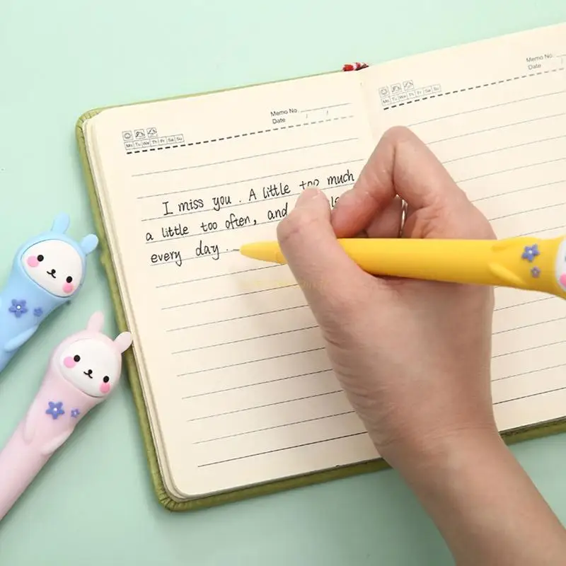 

Гелевая ручка с милым кроликом для письма корейские школьные канцелярские принадлежности 0,5 мм для взрослых детей 6 шт. Прямая поставка