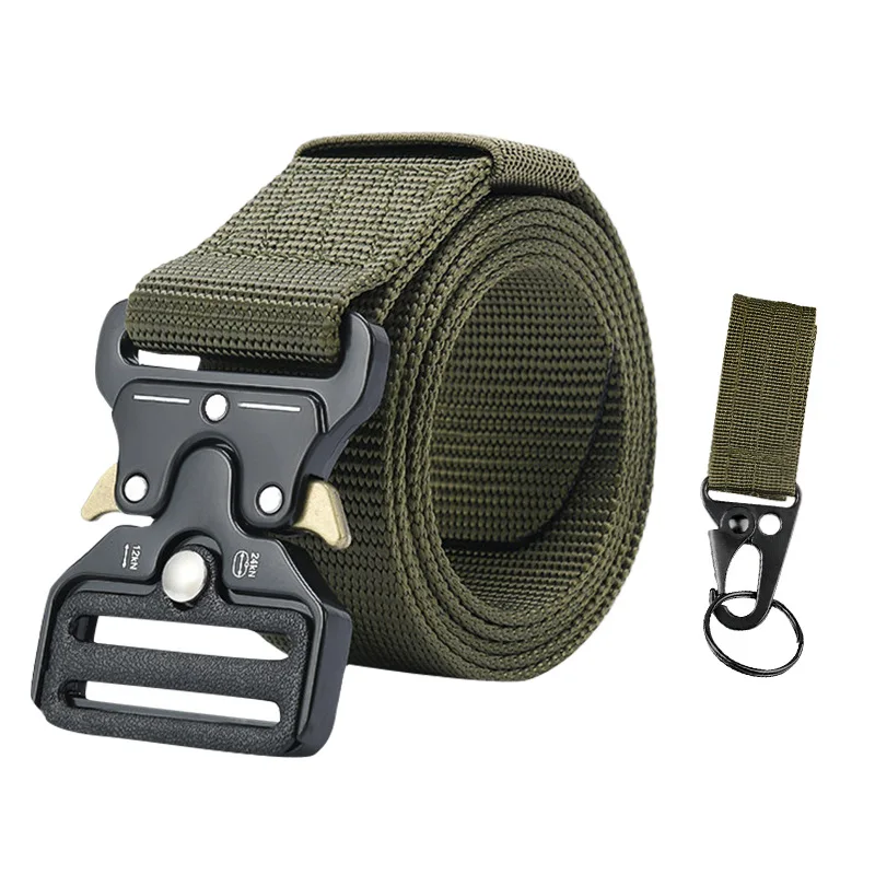 Tactical Belt for Men Quick Release Outdoor Military Belt Multi-Function Buckle Nylon Waistbands Hunting Camouflage Waist Strap