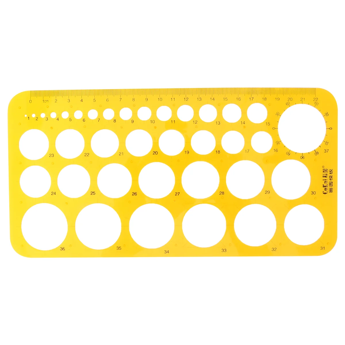 

Circle Drawing Template Plastic Draft Ruler Measuring Geometric Ruler for School Office Supplies (Orange)