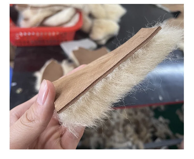 HQF UG женские зимние ботинки высшего качества из овчины длинная зимняя женская