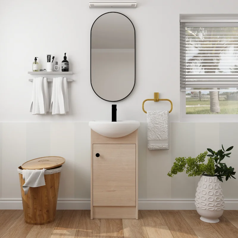 

Freestanding Bathroom Vanity Smooth and Beautiful Surface and Is Easy To Clean Resistant To Water for Everlasting Performance