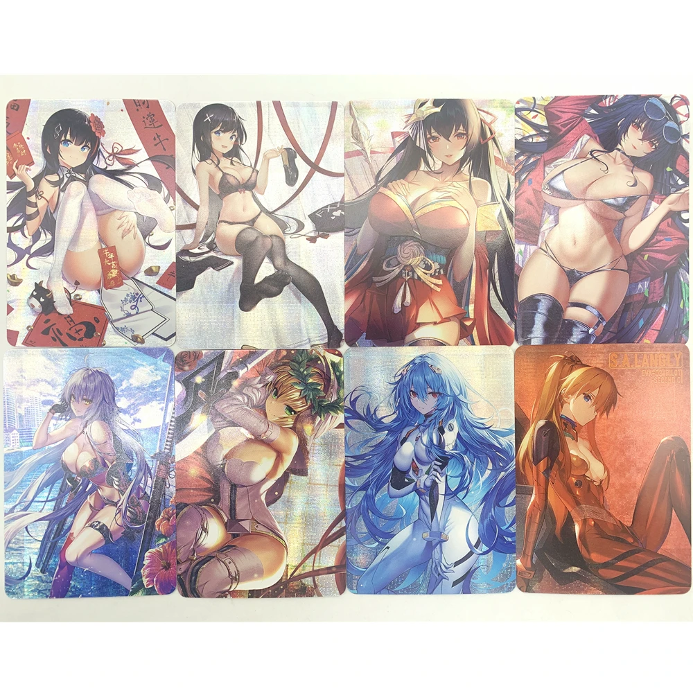 

8PCS/ACG Sexy Anime Beauty Collection Hobby Series Anime Cards Sexy Nude Toys Hobby Series Gentleman Cards