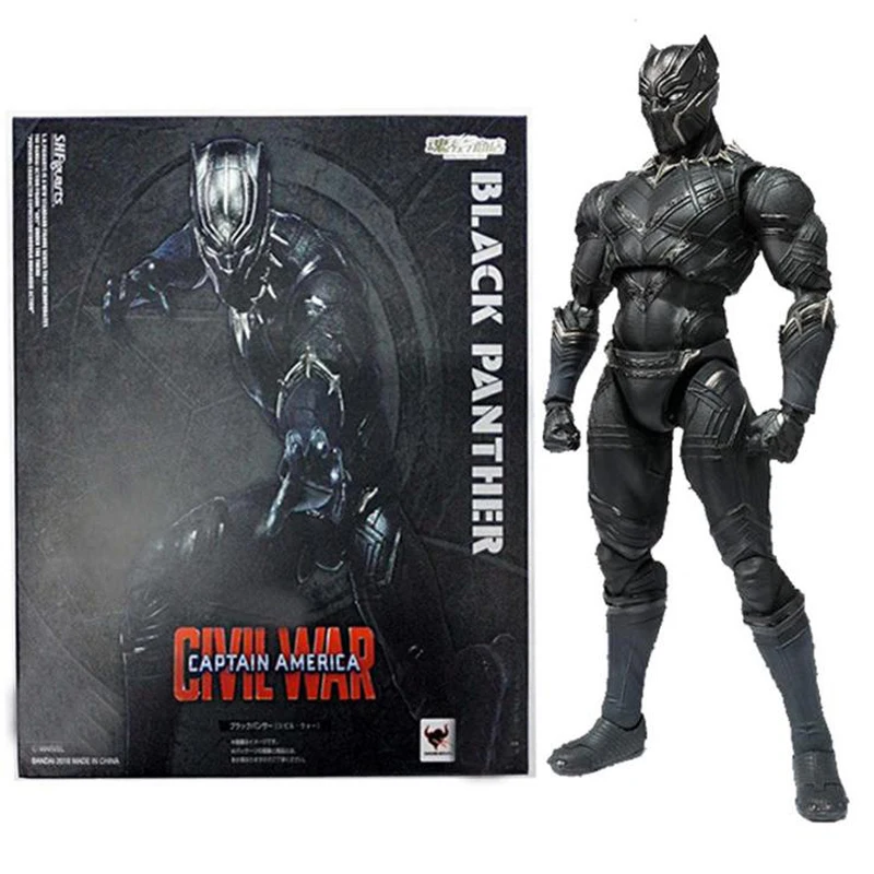 SHF экшн-фигурки героев гражданской войны Marvel Черная пантера |