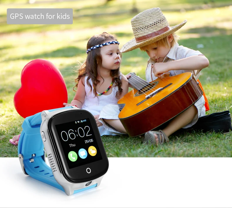 

GPS Smart Watch A19 With SOS Call for Children and Old Man Security Wacth Trace Record 3G WCDMA LBS+GPS+WIFI Location Watch