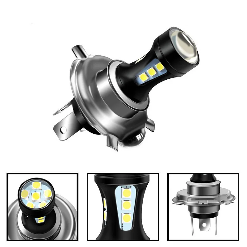 

H4 LED Fog Light 3030 18SMD 6000K Car LED Light Bulb Super Bright White 12V H4 led Headlight for Motorcycle