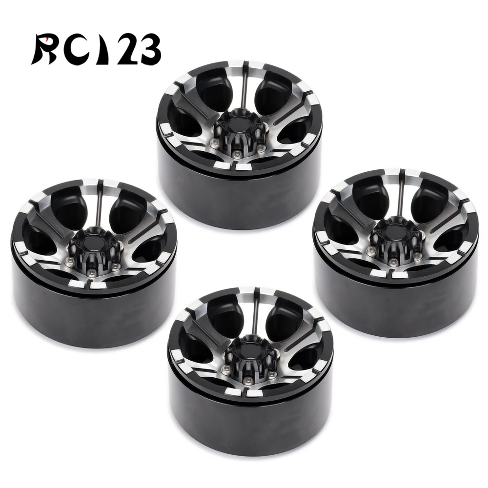 

4PCS Aluminium 6 Spaken 1.9Inch Wielen Velgen Hub Voor Rc On-Road Drift Car 1/10 Tamiya traxxas Kyosho Axiale Scx10 90046