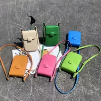 2022 new candy color mobile phone bag mini bags new womens genuine leather simple shoulder bag casual versatile crossbody bags
