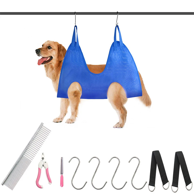 

Dog Grooming Hammock Helper Breathable Pet Nail Clip Trimming Restraint Hammock for Hair Nail Clipping Bathing Beauty Supplies
