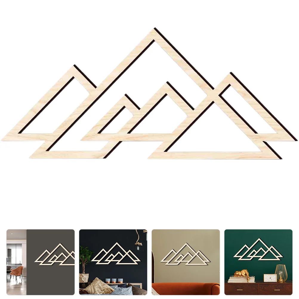 

Mountain Scene Wall Decor Home Decoration Mountains Wall Panel Abstract Mountain Pictures Wooden Mountain Plaque Home Décor
