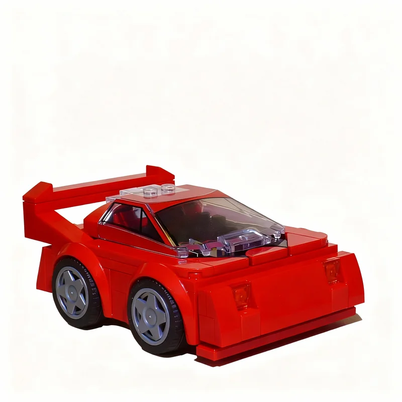 Фото 171 шт. MOC Little Red 'Rari City Champions' Модель строительных блоков, идея для сборки своими руками, 3D-кирпичики, креативный подарок на день рождения, художественная сборка. №1