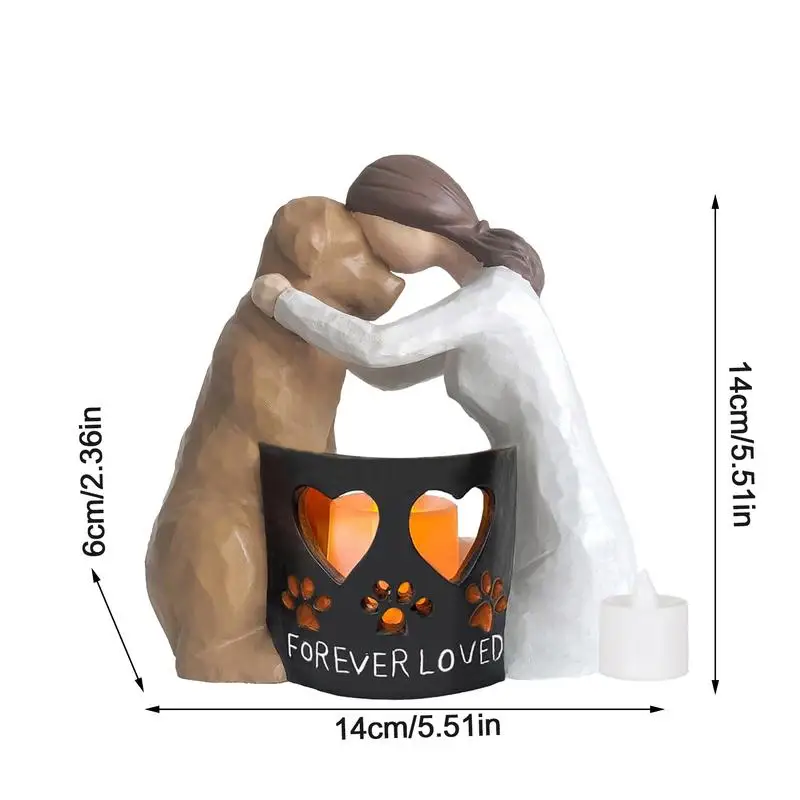 Подсвечник для сочувствия потеря домашних животных значимая статуя потерянного