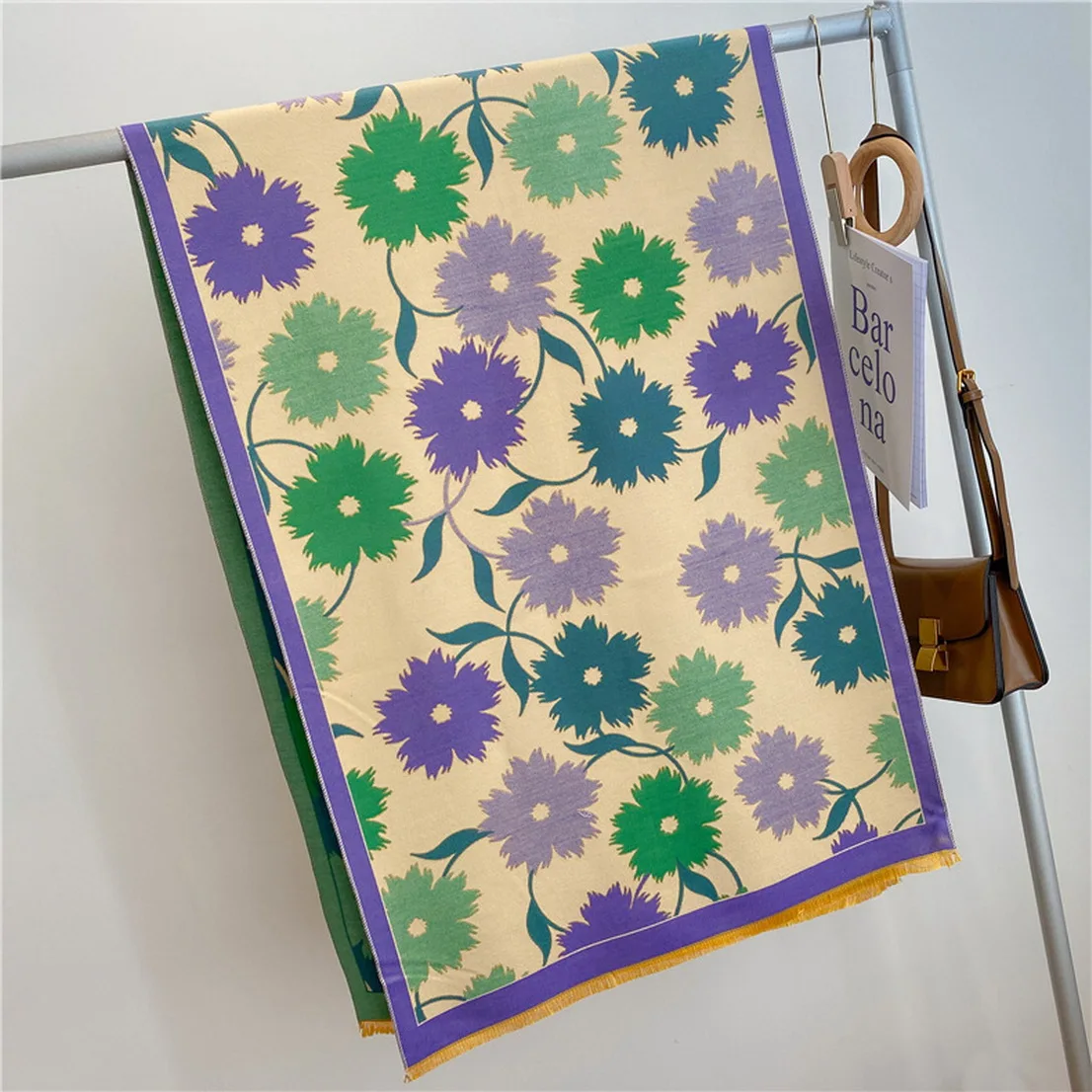 

Зимний женский шарф, стандартные шали и палантины, Кашемировое плотное теплое женское одеяло, двойная шаль, Модное пончо