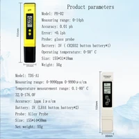 ph test pen ph02 acidity meter ec instrument set tds water quality test pen for hospital swimming pool water plant laboratory