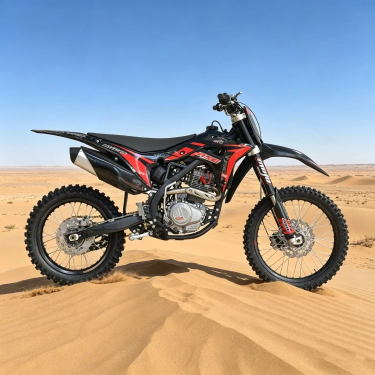 Фото Легкий внедорожный мотоцикл YX250CC с 4-тактным двигателем воздушного охлаждения, вертикальным одноцилиндровым блоком, кикстартером, для кросс-кантри и бездорожья №3