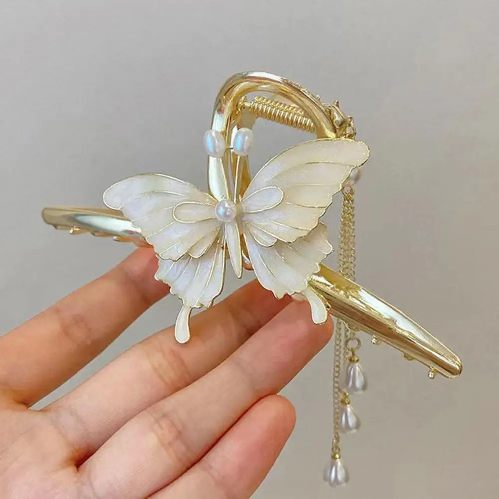 

Decorative Imitation Pearl with Teeth Strong Claw Lady Hair Pin Gift