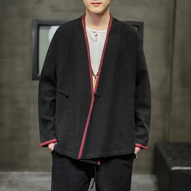 Традиционное китайское платье 2022 халат с длинным рукавом хлопковое постельное