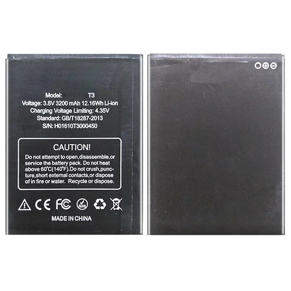 Для Doogee T3 аккумулятор большой емкости 3200 мАч сменные аксессуары аккумуляторы для