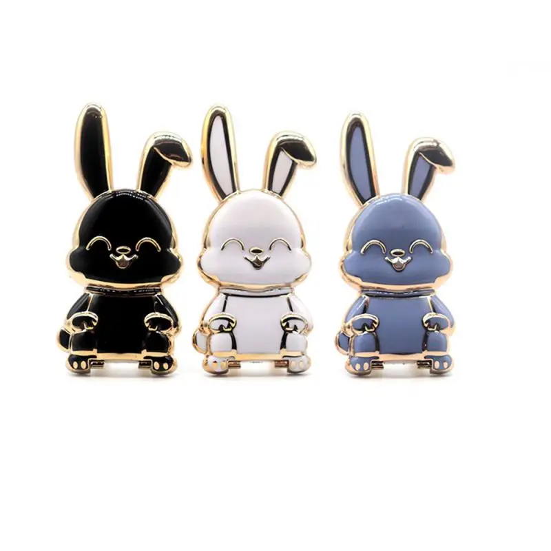 

Cartoon Rabbit Ring Bracket 3d Folding Universal Finger Ring Holder Lazy Ring Bracket Cell Phone Holder Phone Holder New