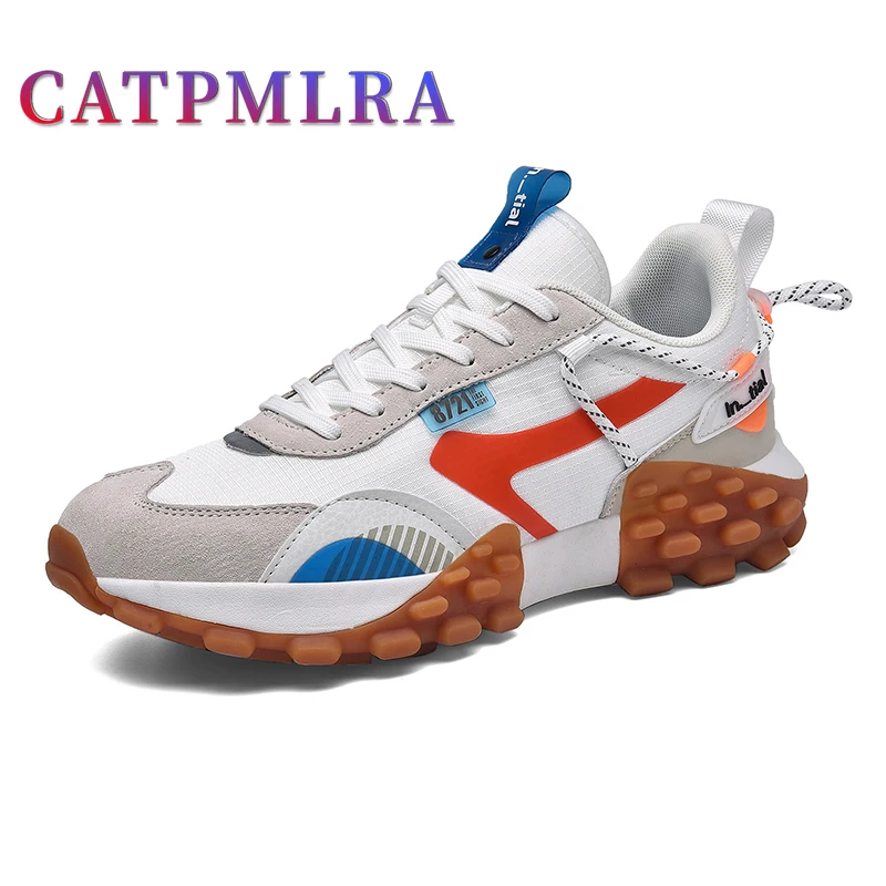 

Best Selling Summer New Trend Mens Shoes Non-Slip Mens Golf Running Shoes Summer Thick Bottom Contrast Color Tennis Sneakers