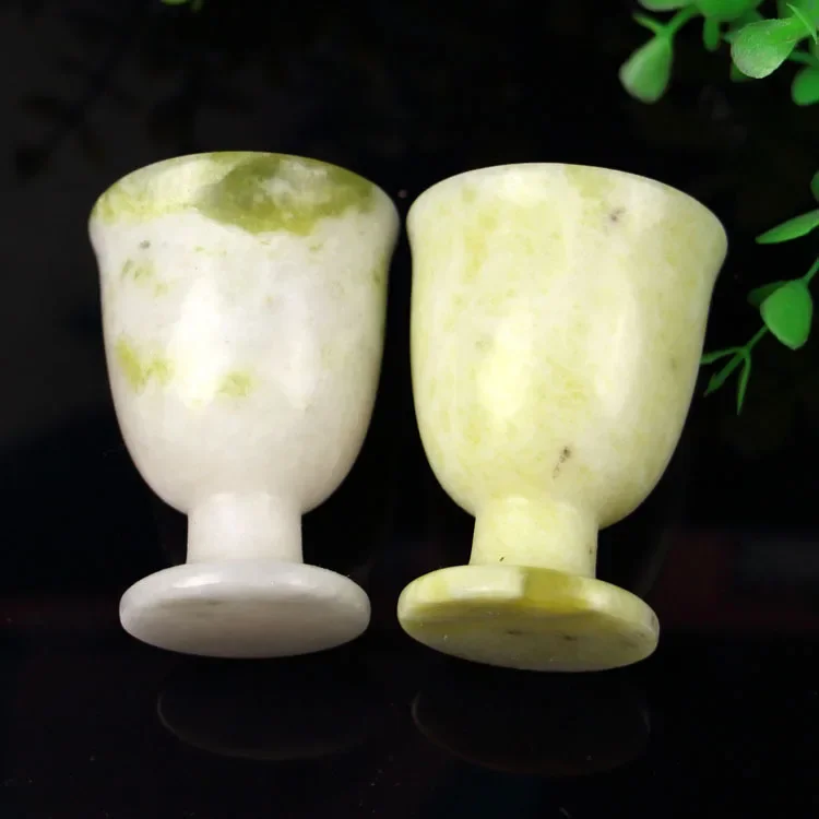 2 шт. натуральный белый зеленый нефритовый бокал для вина модная чашка в