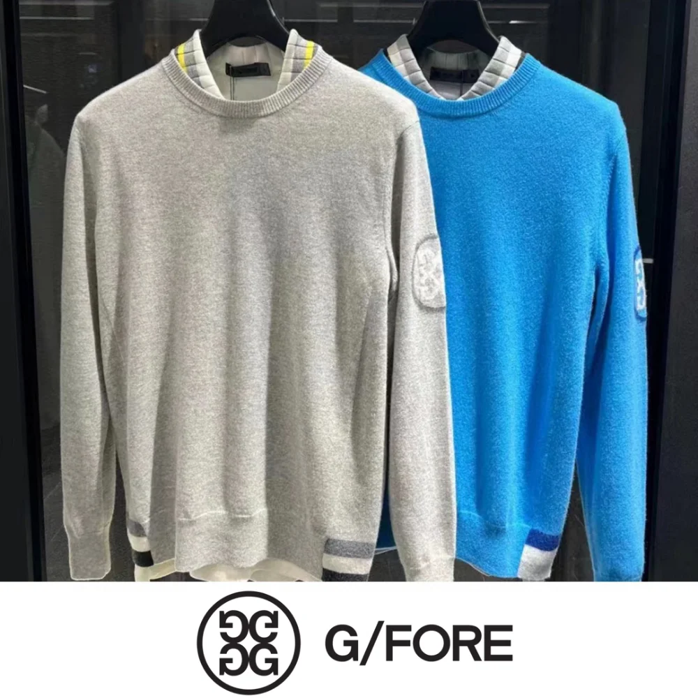 

G4 Golf Men's Long Sleeve Vestuário Novo Casual Solto Em torno do pescoço Camisola Outono e Inverno