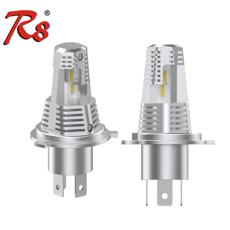 

2pcs Mini Size Fanless Plug and Play Auto LED Headlight Bulbs H1 H7 H4 HB3 HB4 9012 H3 Fog Lamps 6500K White Easy Installation
