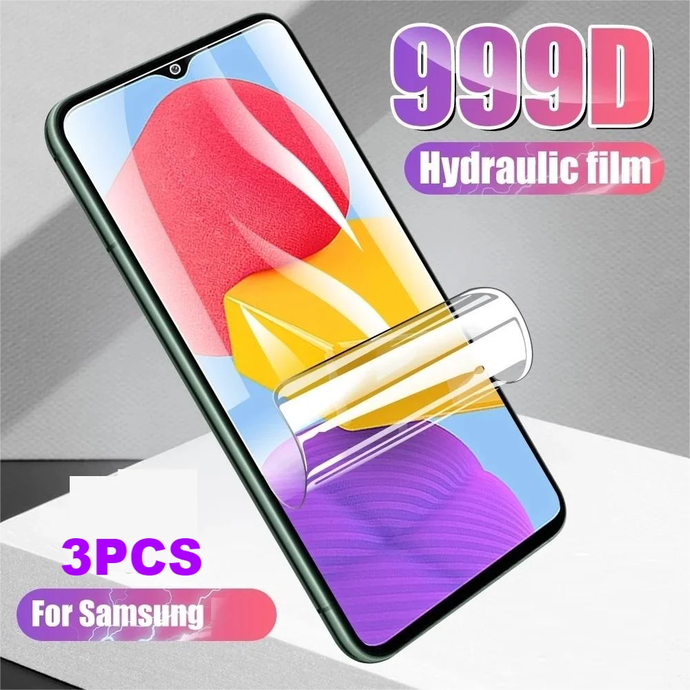 

3PCS Protective Hydrogel Film For Samsung Galaxy A02 A12 A22 A32 A42 A52 A72 M02 M12 M32 M42 M62 F02S F12 F41 F52 F62 Film