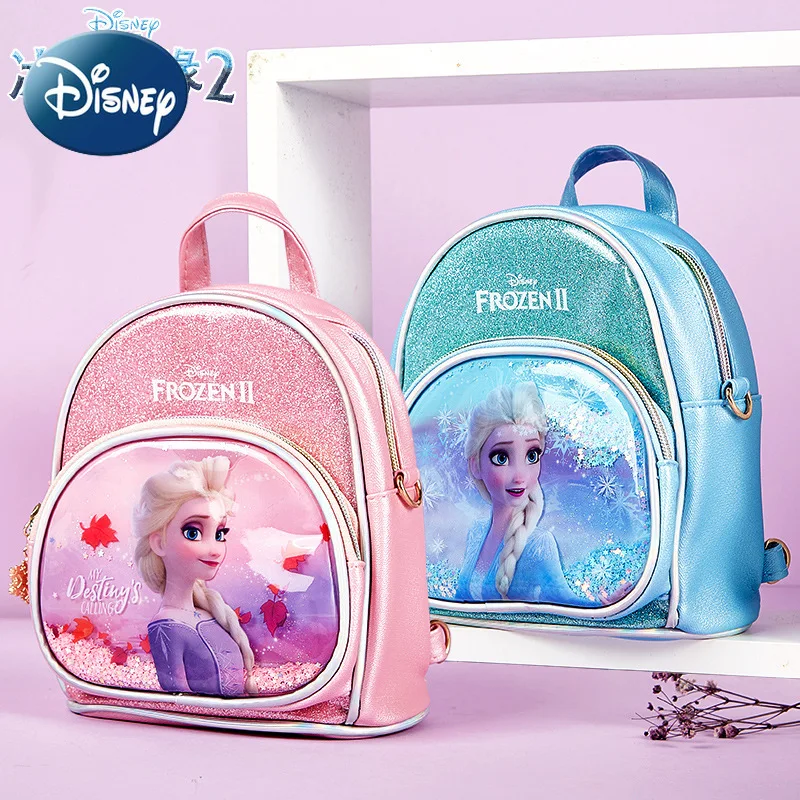 Disney Children's Backpack Class Bag for Girl Frozen School Bag Fashion Waterproof Cartoon Cute Portable