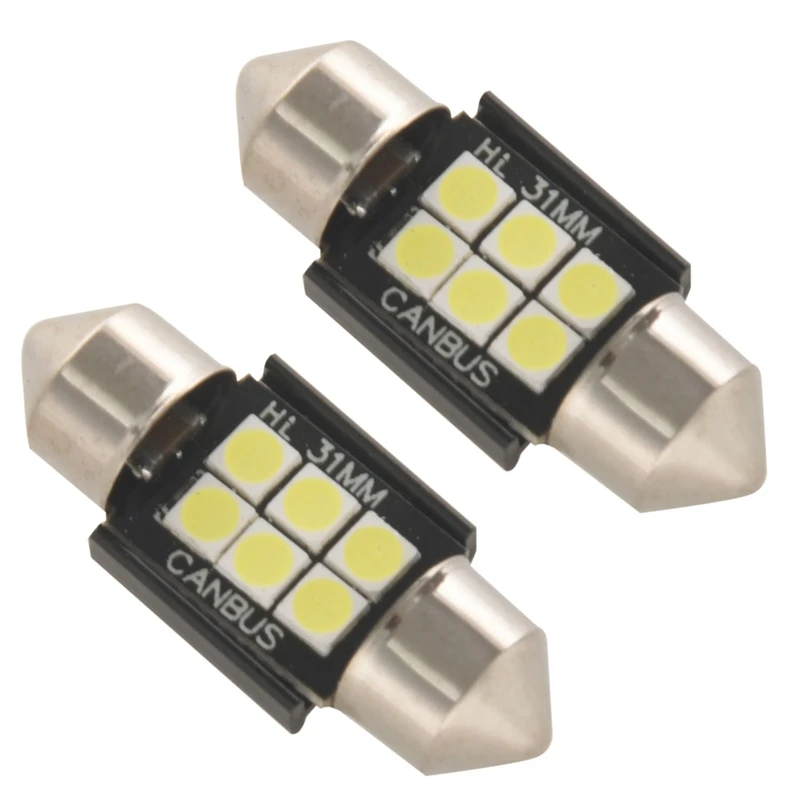 

4X Extremely Bright 400 Lumens 3020 Chipset Canbus Error Free Led Bulbs For Car 31Mm Festoon De3175 6428 Xenon White