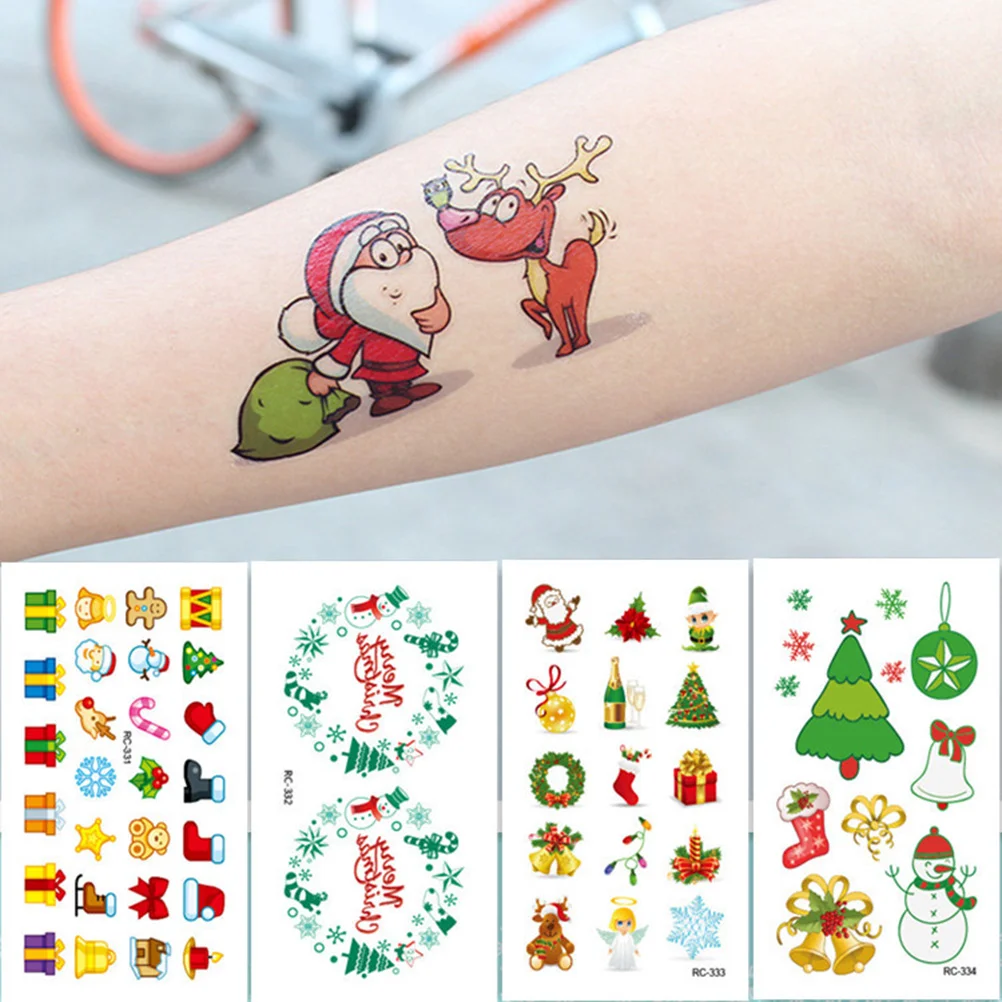 

20 Sheets Sticker Christmas Sticker Colorful Christmas Tree Sticker Sticker