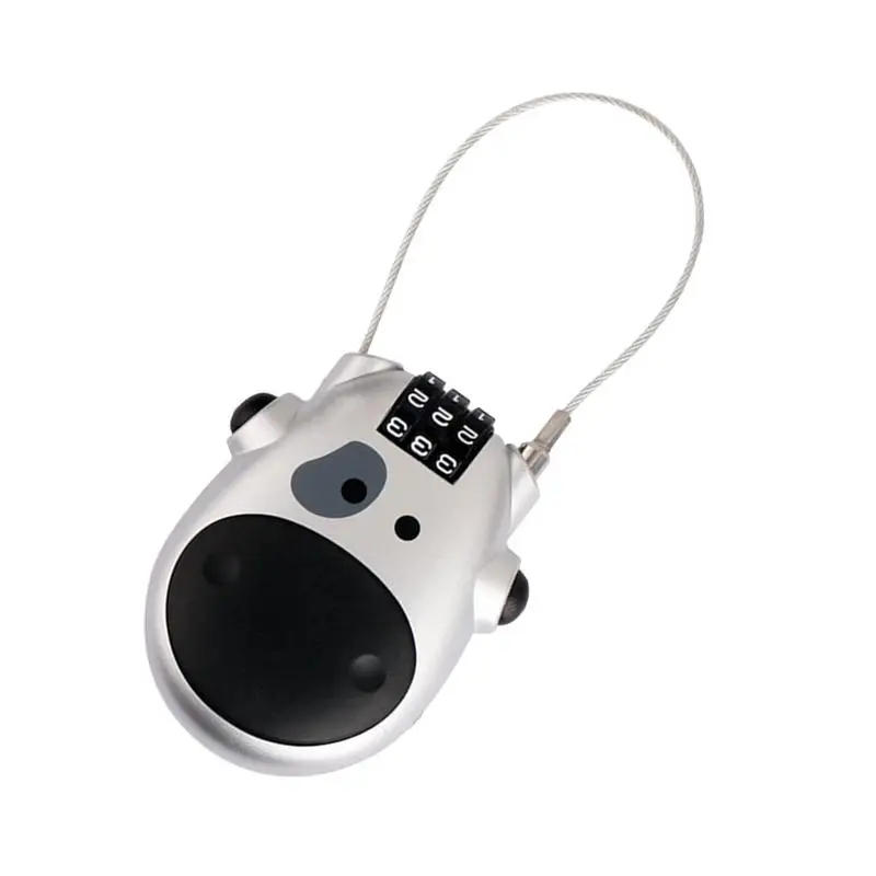 

Cable Lock Helmet Lock Portable Motorcycle Lock Mini Travel Padlock Retractable Cable For Bike For Bike Outdoor Anti Theft