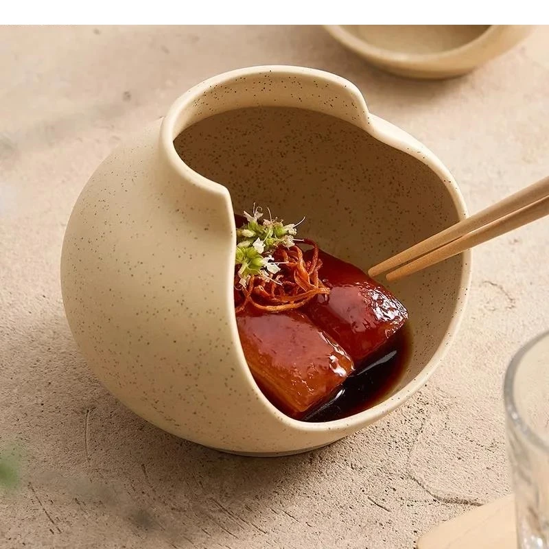 Необычная ваза керамическая обеденная тарелка десертная закуска салат ресторан