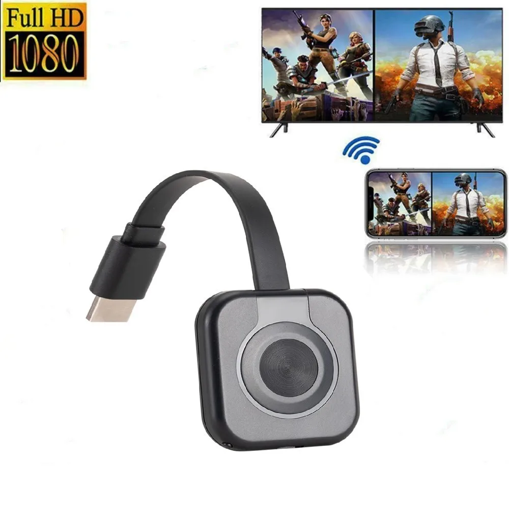 

PC TV Monitor Phone Projector Wireless WiFi Receiver Audio Video Transmitter HDMI-compatible Mirroring Screen Display Adapter