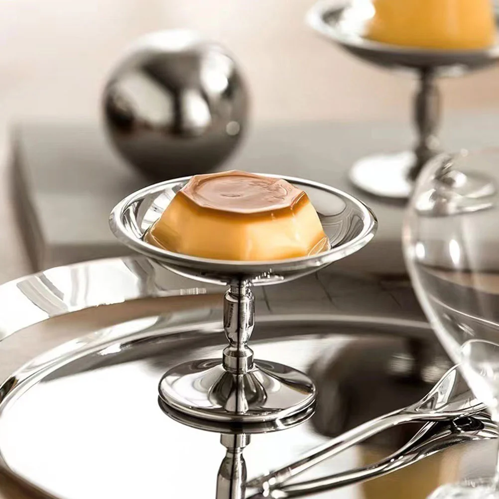 

Dessert Containers Snack Cup Ice Cream Serving Pudding Creative Bowl Stainless Steel Milk Shake