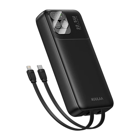 KUULAA 20000 мАч Power Bank Портативный внешний аккумулятор 22,5 Вт Портативное зарядное устройство с быстрой зарядкой для iPhone xiaomi redmi poco Powerbank