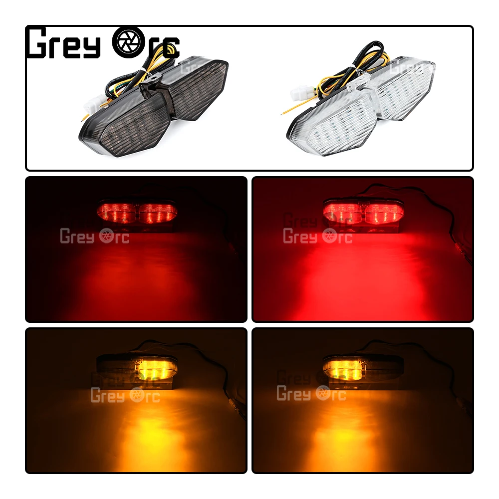 Для Yamaha YZF R6 2003 2004 2005 задний фонарь стоп-сигналы поворота встроенный светодиодный